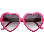 lana del rey oversized hot pink heart sunglasses