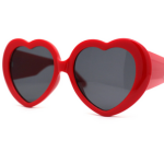 lana del rey oversized red heart sunglasses