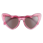 saint laurent pink pink black 54mm heart sunglasses nordstroms rack