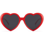 taylor swift red heart shaped sunglasses